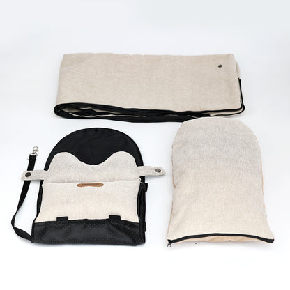 Lumii  Portable Travel Comfort Bed for Small Dogs & Cats